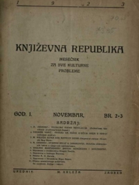 Knjiga u ponudi Književna republika (časopis)