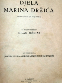 Knjiga u ponudi Djela Marina Držića