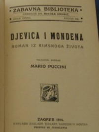 Knjiga u ponudi Djevica i Mondena