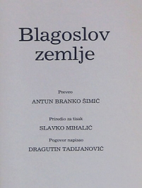 Knjiga u ponudi Blagoslov zemlje